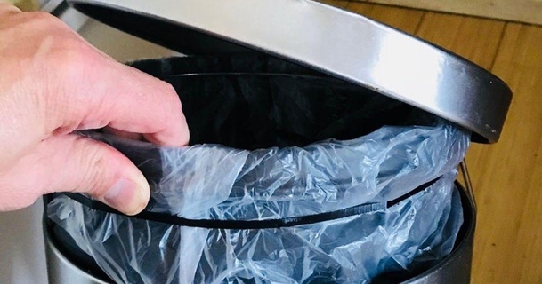 Ikea gode ceinture 3 gal ordures doublure retenue cinqanglais Télécharger libre stl modèle imprimablescom 3d modèles Ménage cuisine personnalisé sac porte poubelle 3d print model - Mito3D