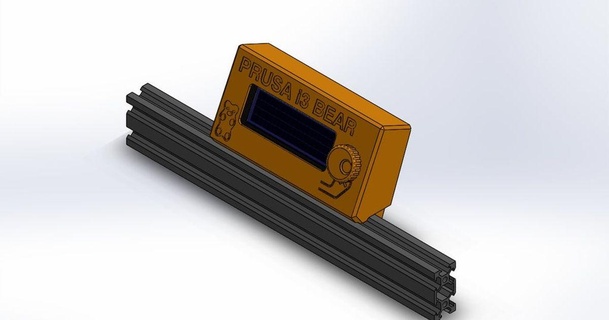 Prusa i3 Bär Aktualisierung g3d lcd Startseite Mantel Zymoalpacino download frei stl Modell Printablescom 3d Modelle Drucker Upgrades bearcontest01 Bären Upgrade 3d print model - Mito3D