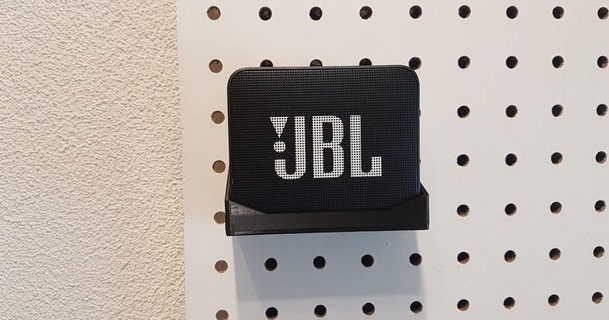 jbl go2 panneau perforé monter robomagus Télécharger libre stl modèle imprimablescom 3d modèles loisir fabricants organisateurs jblgo jblgomount 3d print model - Mito3D