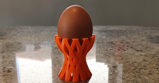 egg cup berrybadger download free stl model printablescom 3d models household kitchen 3d print model - Mito3D