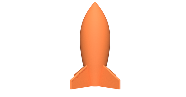simple rocket vase mode 3dmasterrace download free stl model printablescom 3d models art & design sculptures corkscrew rocketry vasemode 3d print model - Mito3D