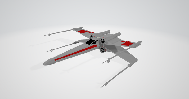 x-wing hellmur download free stl model printablescom 3d models toys & games vehicles spaceship starwars 3d print model - Mito3D