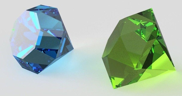 Diamanten vorstellen download frei stl Modell Printablescom 3d Modelle Mode Zubehör Diamant Form Juwel Trophäe 3d print model - Mito3D