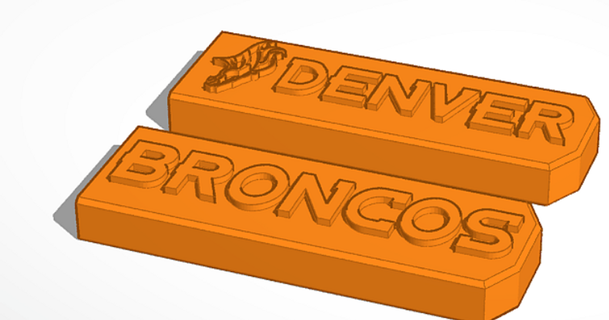 Denver Broncos Zapfhahn Griffe byzantinischer David download frei stl Modell Printablescom 3d Modelle Haushalt Küche 3d print model - Mito3D