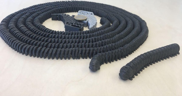 1000 feet flexible millipede print-in-place support cyber destrier download free stl model printablescom 3d models toys & games animal fidget toy 3d print model - Mito3D