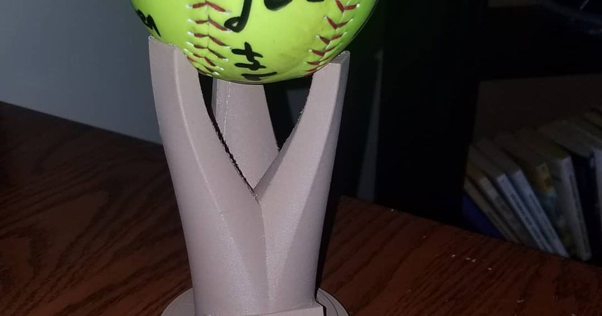 morbido palla trofeo joni grande Scarica gratuito stl modello printablescom 3d Modelli arte design sculture baseball pipistrello softball mazza 3D print model - Mito3D