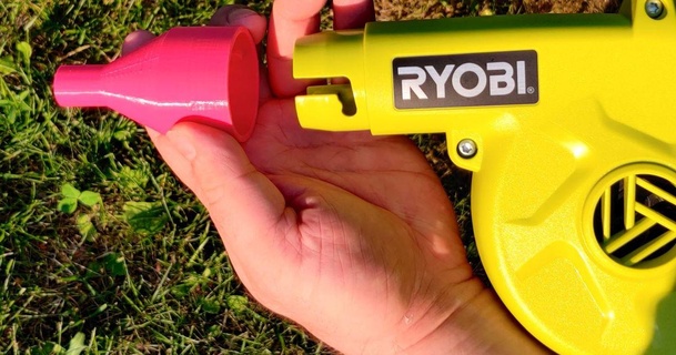 ryobi taller soplador adaptador ippe descargar gratis stl modelo imprimiblescom 3d modelos pasatiempo hacedores herramientas colchón aire paintball 3d print model - Mito3D
