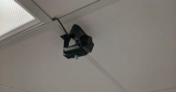 webcam laissez tomber plafond monter ecarlson88 Télécharger libre stl modèle imprimablescom 3d modèles gadgets photo vidéo école webcammount 3d print model - Mito3D