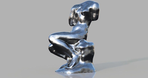 Cibeles Rodin 1889 norte carolina museo Arte raleigh nc Andrés lavabo descargar gratis stl modelo imprimiblescom 3d modelos diseño esculturas escanear escultura 3d print model - Mito3D