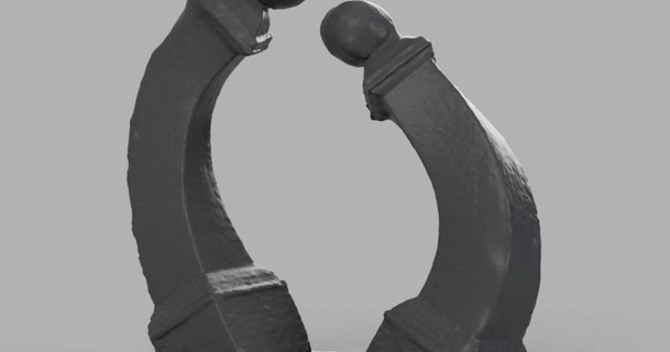 eclisse Huntsville Museo arte scansionato scultura Andrea Lavello Scarica gratuito stl modello printablescom 3d Modelli design sculture scansione trnio 3d print model - Mito3D