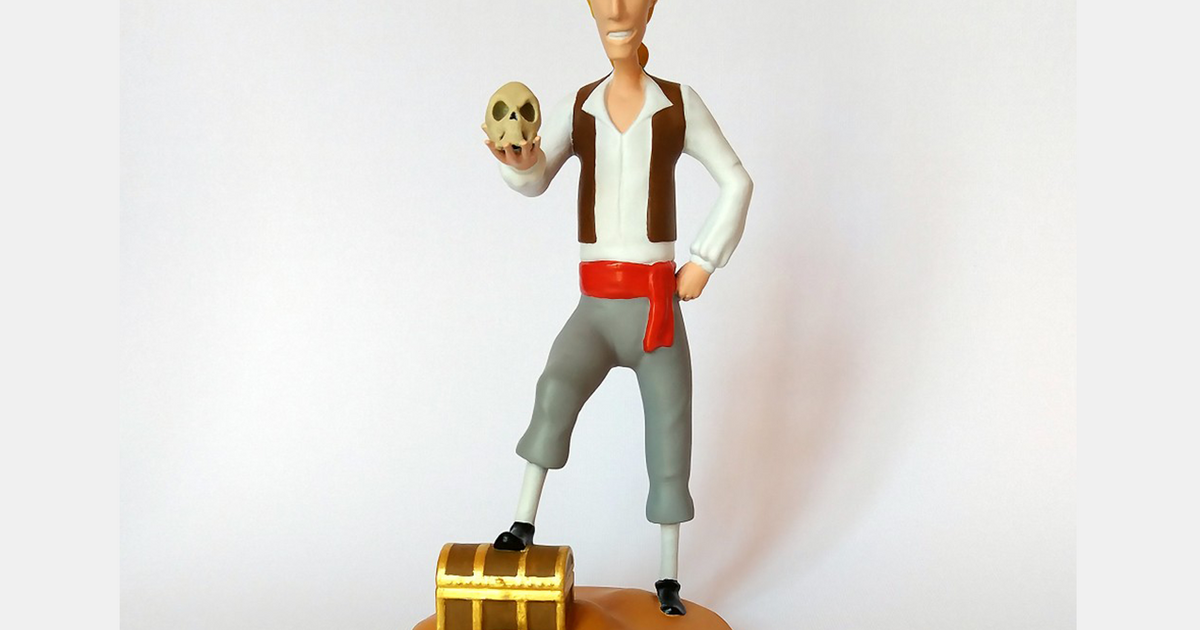 guybrush threepwood - monkey island fotis mint download free stl model printablescom 3d models art & design sculptures monkeyisland 3D print model - Mito3D