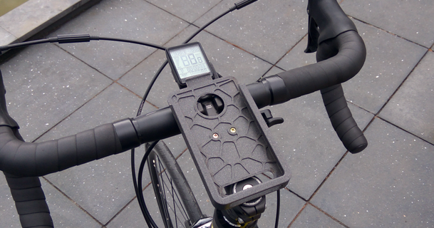 bicycle stem phone mount the3designer download free stl model printablescom 3d models sports & outdoor cycling smartphoneholder voronoi 3d print model - Mito3D
