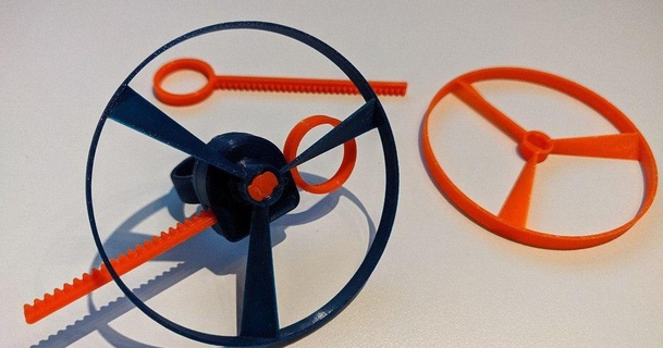 mejorado 3d Halar helicóptero dedo anillo m3 tornillo versión jurriano descargar gratis stl modelo imprimiblescom modelos juguetes juegos aire libre juguete 3d print model - Mito3D