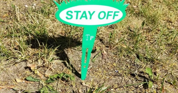stay grass lawn stake twisted metal prototyping download free stl model printablescom 3d models household outdoor & garden sign 3d print model - Mito3D