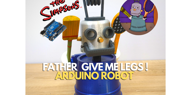father legs robot arduino controlled carlos 3d print download free stl model printablescom models learning engineering arduinonano 3d print model - Mito3D