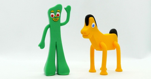 gumby pokey reddadsteve download free stl model printablescom 3d models toys & games action figures statues cartoon horse 3d print model - Mito3D