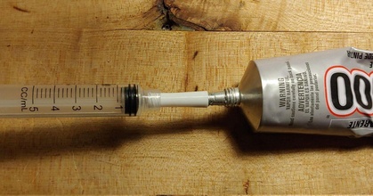 e6000 luer lock syringe adaptor joe balough download free stl model printablescom 3d models hobby & makers tools adapter glue 3d print model - Mito3D