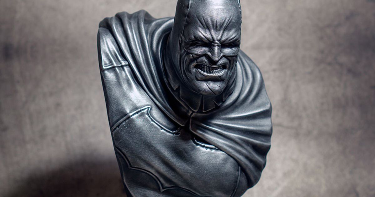 dark knight bust stl eastman download free model printablescom 3d models art & design sculptures batman bruce caped comics 3D print model - Mito3D