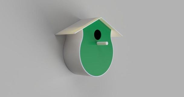 nichoir yvesvo Télécharger libre stl modèle imprimablescom 3d modèles Ménage Extérieur jardin oiseaux nid nidification 3d print model - Mito3D