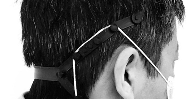 frame - ear saver headset surgical masks somer156 download free stl model printablescom 3d models healthcare medical tools covid covid19 earsaver 3d print model - Mito3D