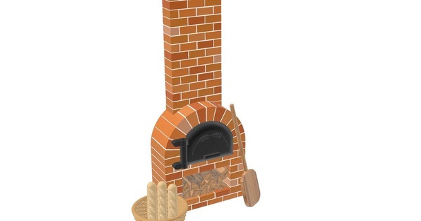 brick oven enely download free stl model printablescom 3d models toys & games baker bakery baking bread 3d print model - Mito3D
