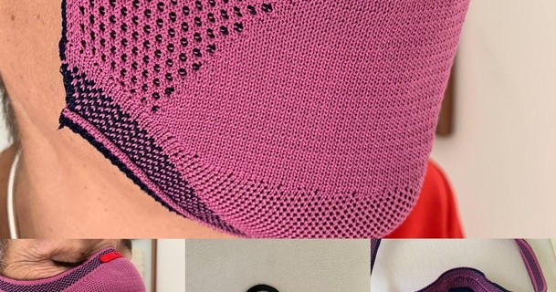 mask breather fiber knit 3delivery download free stl model printablescom 3d models costumes & accessories masks breath corona covid 3d print model - Mito3D