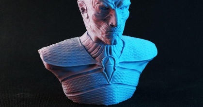 noche Rey busto juego tronos fotis menta descargar gratis stl modelo imprimiblescom 3d modelos Arte diseño esculturas Game of Thrones Nightking 3d print model - Mito3D