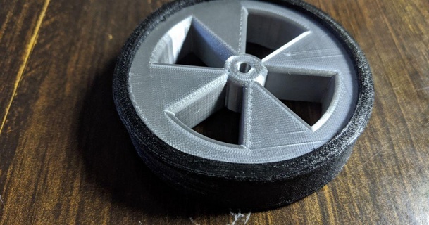 nema 17 wheel tire matt download free stl model printablescom 3d models hobby & makers rc robotics 3d print model - Mito3D