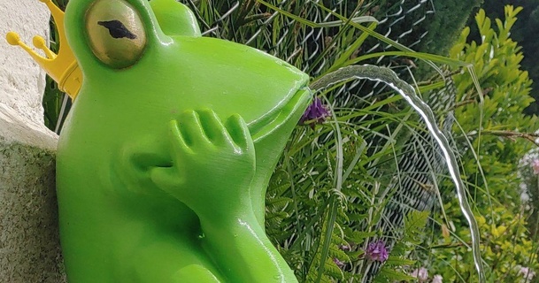 l'eau jaillissant grenouille 400mm haute hagelstone Télécharger libre stl modèle imprimablescom 3d modèles Ménage Extérieur jardin caractéristique 39 eau 3d print model - Mito3D