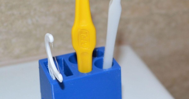 stand interdental brushes dr mezizubn kart ky pavel download free stl model printablescom 3d models hobby & makers organizers toothbrushholder kartacek 3d print model - Mito3D