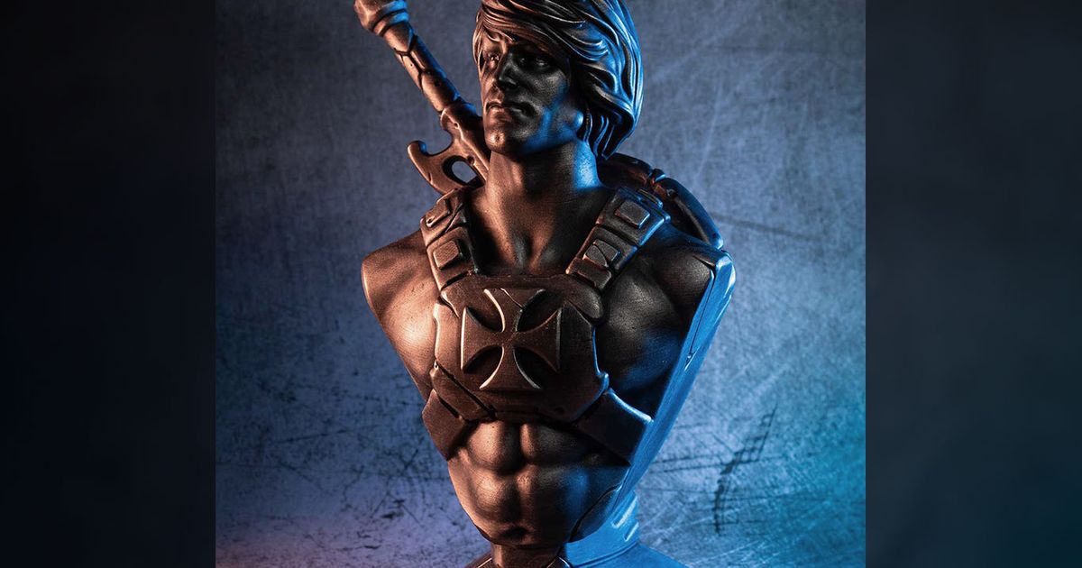 he man re imagined stl Eastman baixar livre modelo printablescom 3d modelos arte Projeto esculturas fracasso personagem ventilador 3D print model - Mito3D