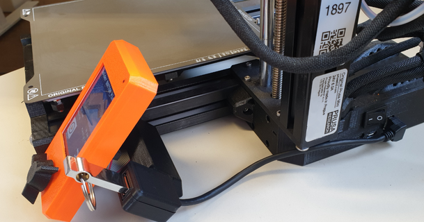 Prusa Mini USB Extender download frei stl Modell Printablescom 3d Modelle Drucker Upgrades Kabel Halter Unterstützung mod Änderung 3d print model - Mito3D