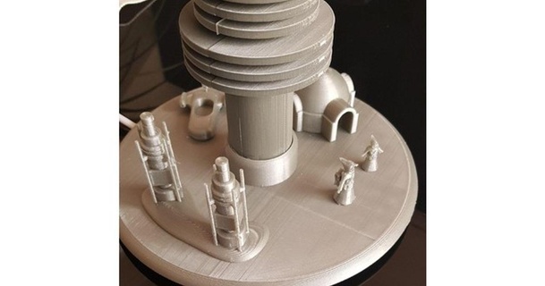 star savaşlar Tatooine pilon Lamba basit indir Bedava stl model printablescom 3d modeller ev halkı ofis masa lambası Yıldız Savaşları 3d print model - Mito3D