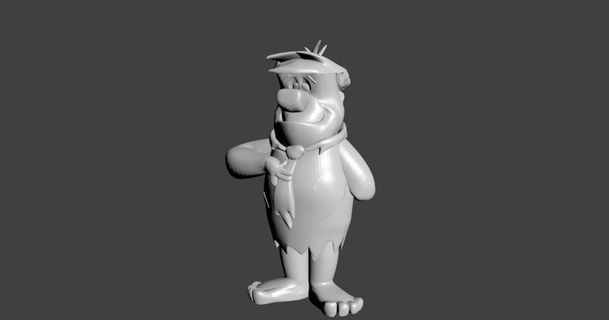 Fred Flinstone peça reddadsteve baixar livre stl modelo printablescom 3d modelos brinquedos jogos açao figuras estátuas pederneira 3d print model - Mito3D