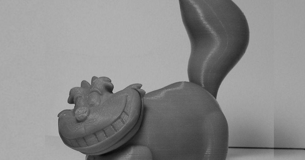 cheshire cat 2-piece reddadsteve download free stl model printablescom 3d models toys & games action figures statues wonderland 3d print model - Mito3D