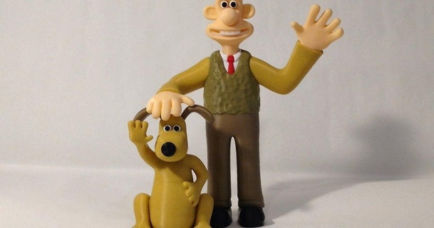 wallace gromit reddadsteve download free stl model printablescom 3d models toys & games action figures statues cartoon claymation comic grommit 3d print model - Mito3D