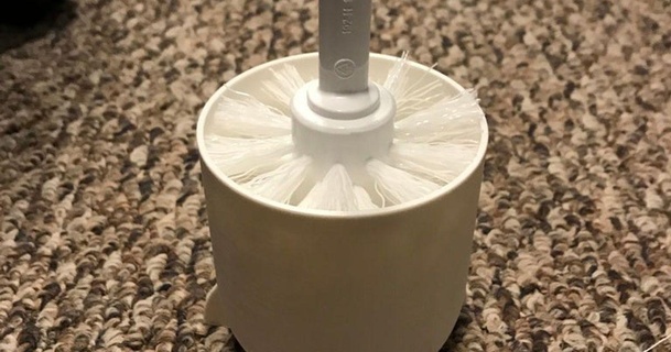 crapper rocket toilet bowl brush holder cmh download free stl model printablescom 3d models household bathroom brushholder toiletbrush 3d print model - Mito3D