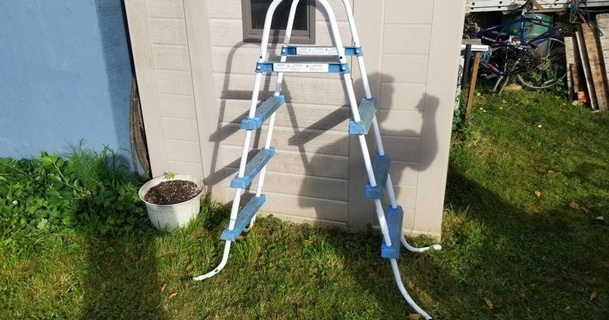 bestway a-frame pool ladder tpu tyler download free stl model printablescom 3d models household outdoor & garden endpiece flex flexible ladders 3d print model - Mito3D