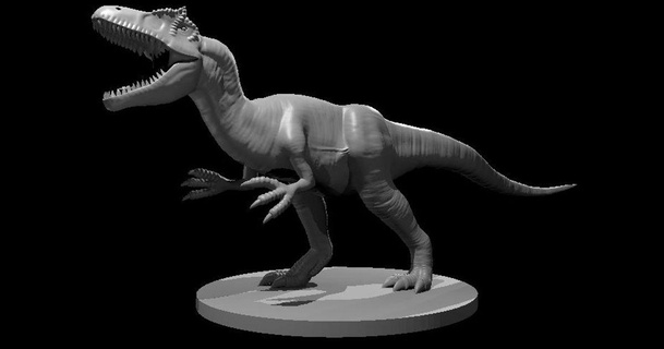 allosaurus updated mz4250 download free stl model printablescom 3d models toys & games board dinosaur mount 3d print model - Mito3D