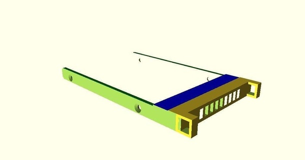 ssd hdd slide tray 25 fredmf download free stl model printablescom 3d models gadgets computers customizer 3d print model - Mito3D