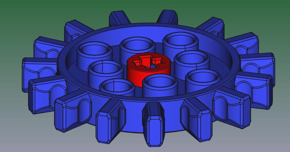 jego klassiker zahnrad blau 15z jofeinmechaniker download frei stl Modell Printablescom 3d Modelle Spielzeuge Spiele Gebäude 3D print model - Mito3D