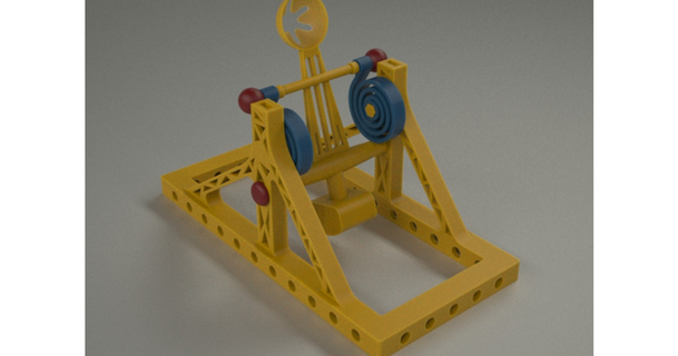 catapult toy 2 dape download free stl model printablescom 3d models toys & games 3d print model - Mito3D