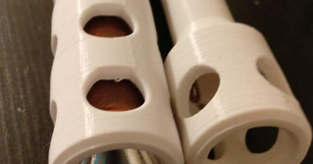 flashlight body copper pipe heatsink led reflector drop-in larry guo download free stl model printablescom 3d models hobby & makers tools 18650 light 3d print model - Mito3D