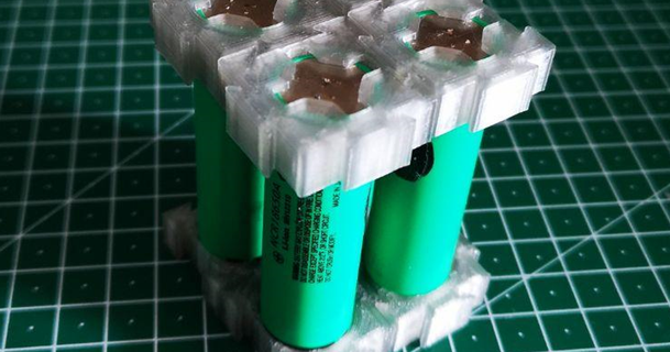 18650 modular cell holder bracket dayrusher download free stl model printablescom 3d models hobby & makers electronics 18650case arduino battery batteryholder 3d print model - Mito3D