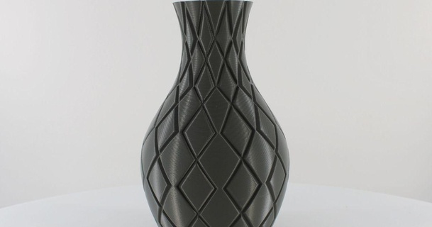 diamant vase mode impression slimprint Télécharger libre stl modèle imprimablescom 3d modèles Ménage décor décoration forme fleurs maison spirale 3d print model - Mito3D