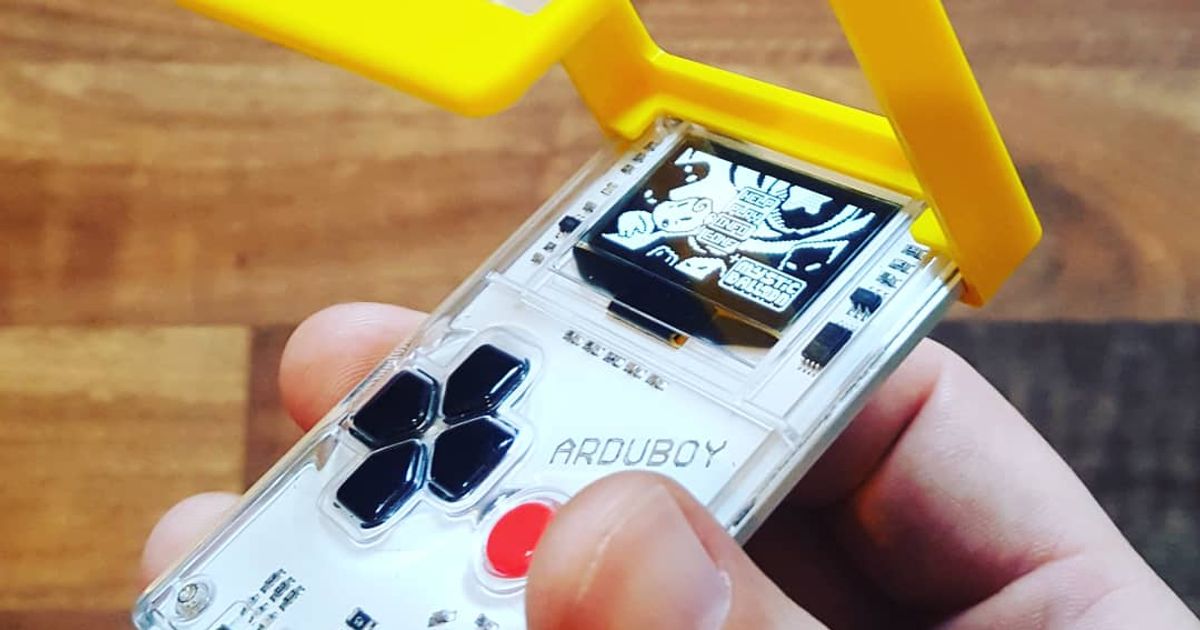 arduboy lente montare davedarko Scarica gratuito stl modello printablescom 3d Modelli gadget portatile dispositivi 3D print model - Mito3D