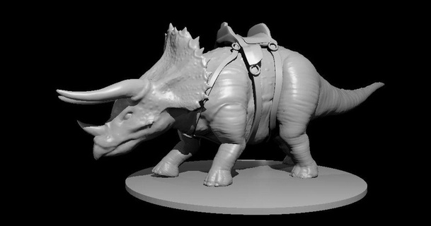 triceratopo aggiornato mz4250 Scarica gratuito stl modello printablescom 3d Modelli giocattoli Giochi tavola 3d print model - Mito3D