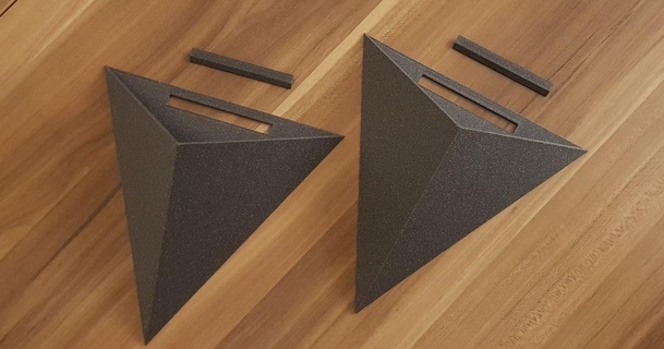 planter triangular ameen download free stl model printablescom 3d models household living room 3d print model - Mito3D