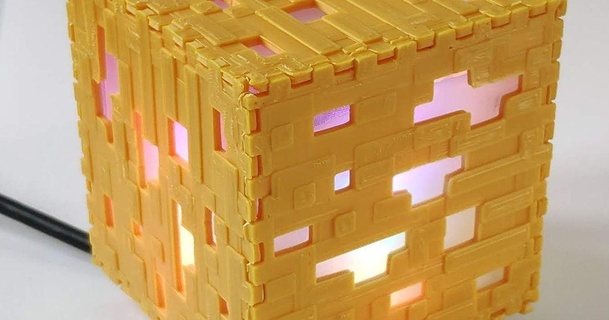 Minecraft lámpara éxito descargar gratis stl modelo imprimiblescom 3d modelos casa dormitorio 3d print model - Mito3D