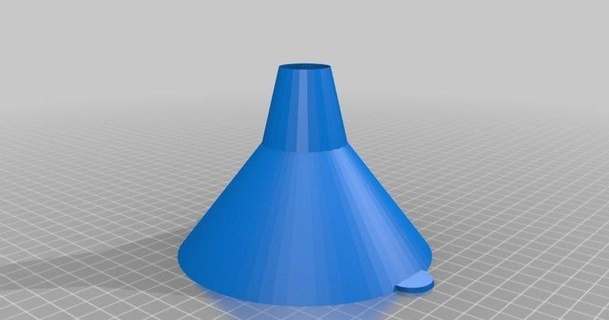 entonnoir funnel diam 120 23mm dontown download free stl model printablescom 3d models hobby & makers tools 3d print model - Mito3D